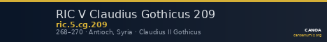 RIC V Claudius Gothicus 209 — CANOA