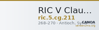 RIC V Claudius Gothicus 211 — CANOA