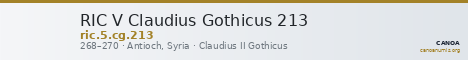 RIC V Claudius Gothicus 213 — CANOA