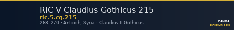 RIC V Claudius Gothicus 215 — CANOA