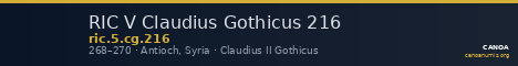 RIC V Claudius Gothicus 216 — CANOA