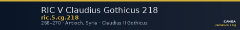 RIC V Claudius Gothicus 218 — CANOA