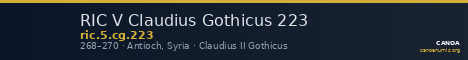 RIC V Claudius Gothicus 223 — CANOA