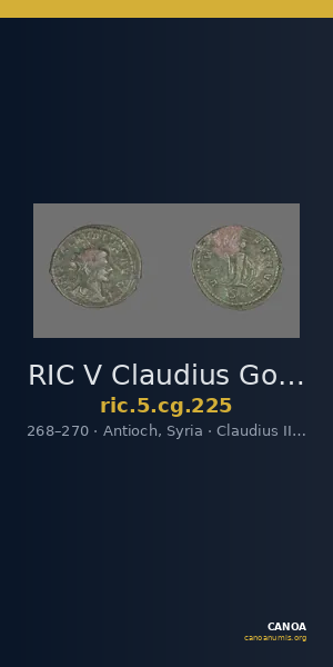 RIC V Claudius Gothicus 225 — CANOA