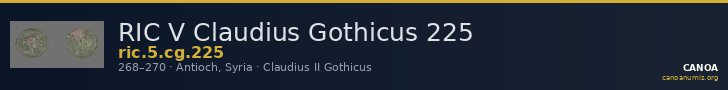 RIC V Claudius Gothicus 225 — CANOA