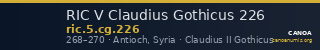 RIC V Claudius Gothicus 226 — CANOA