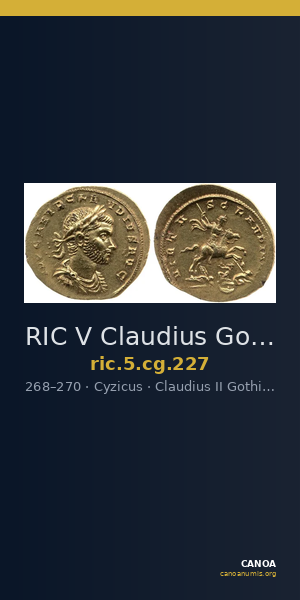 RIC V Claudius Gothicus 227 — CANOA