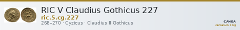 RIC V Claudius Gothicus 227 — CANOA