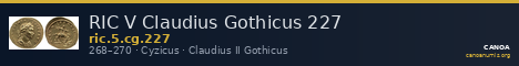 RIC V Claudius Gothicus 227 — CANOA