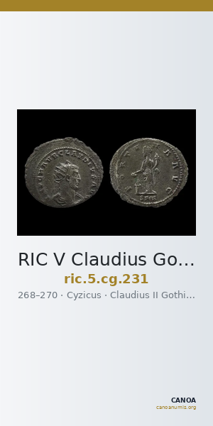 RIC V Claudius Gothicus 231 — CANOA