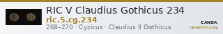 RIC V Claudius Gothicus 234 — CANOA