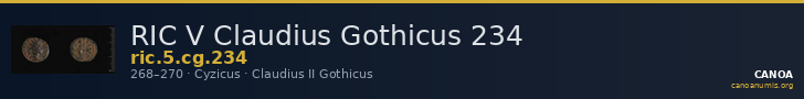 RIC V Claudius Gothicus 234 — CANOA