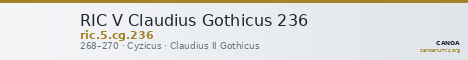 RIC V Claudius Gothicus 236 — CANOA