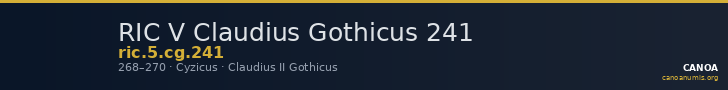 RIC V Claudius Gothicus 241 — CANOA