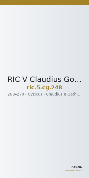 RIC V Claudius Gothicus 248 — CANOA