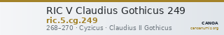RIC V Claudius Gothicus 249 — CANOA