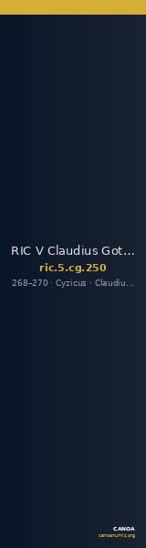 RIC V Claudius Gothicus 250 — CANOA