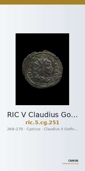 RIC V Claudius Gothicus 251 — CANOA