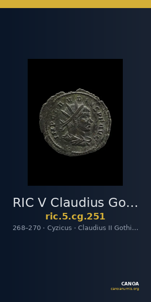 RIC V Claudius Gothicus 251 — CANOA