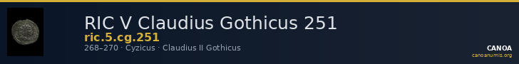 RIC V Claudius Gothicus 251 — CANOA