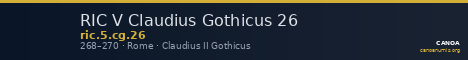 RIC V Claudius Gothicus 26 — CANOA