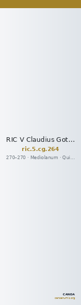 RIC V Claudius Gothicus 264 — CANOA