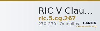 RIC V Claudius Gothicus 267 — CANOA