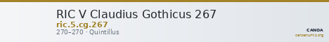 RIC V Claudius Gothicus 267 — CANOA
