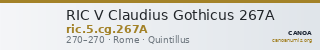 RIC V Claudius Gothicus 267A — CANOA