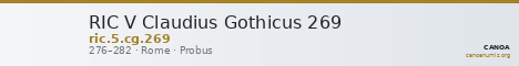 RIC V Claudius Gothicus 269 — CANOA