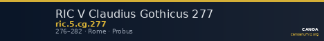 RIC V Claudius Gothicus 277 — CANOA