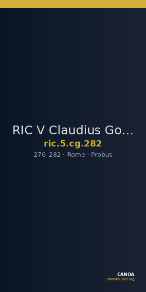 RIC V Claudius Gothicus 282 — CANOA