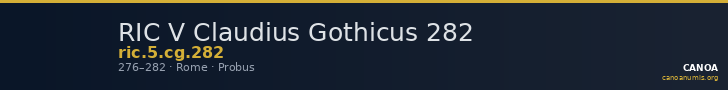RIC V Claudius Gothicus 282 — CANOA
