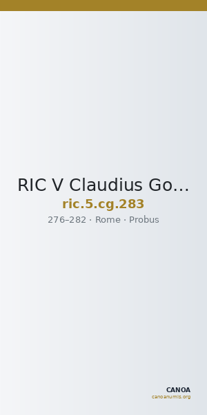 RIC V Claudius Gothicus 283 — CANOA