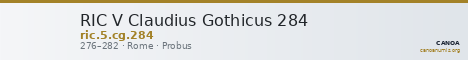 RIC V Claudius Gothicus 284 — CANOA