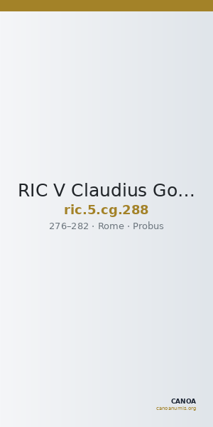 RIC V Claudius Gothicus 288 — CANOA