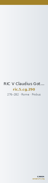 RIC V Claudius Gothicus 290 — CANOA