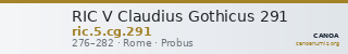 RIC V Claudius Gothicus 291 — CANOA