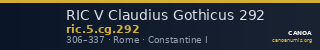RIC V Claudius Gothicus 292 — CANOA