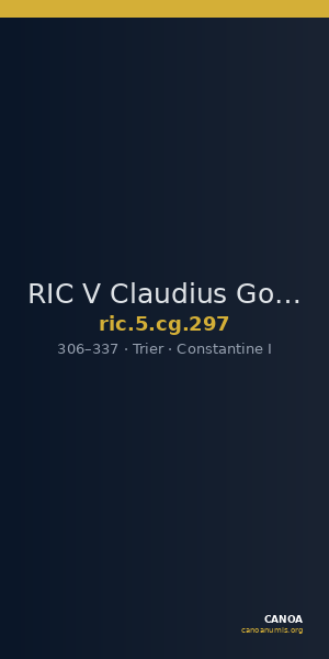 RIC V Claudius Gothicus 297 — CANOA