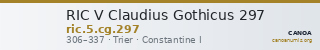 RIC V Claudius Gothicus 297 — CANOA