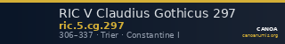 RIC V Claudius Gothicus 297 — CANOA