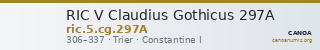 RIC V Claudius Gothicus 297A — CANOA