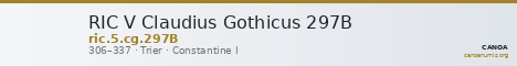 RIC V Claudius Gothicus 297B — CANOA