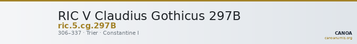 RIC V Claudius Gothicus 297B — CANOA