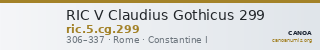 RIC V Claudius Gothicus 299 — CANOA