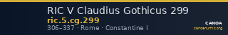 RIC V Claudius Gothicus 299 — CANOA