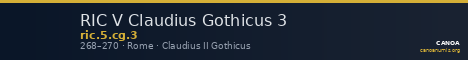 RIC V Claudius Gothicus 3 — CANOA