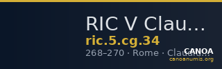 RIC V Claudius Gothicus 34 — CANOA