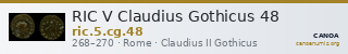 RIC V Claudius Gothicus 48 — CANOA